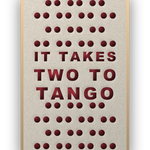 Tango akoestisch vilt paneel met blanke baklijst