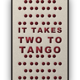 Tango akoestisch viltpaneel met zwarte baklijst, vrijstaand