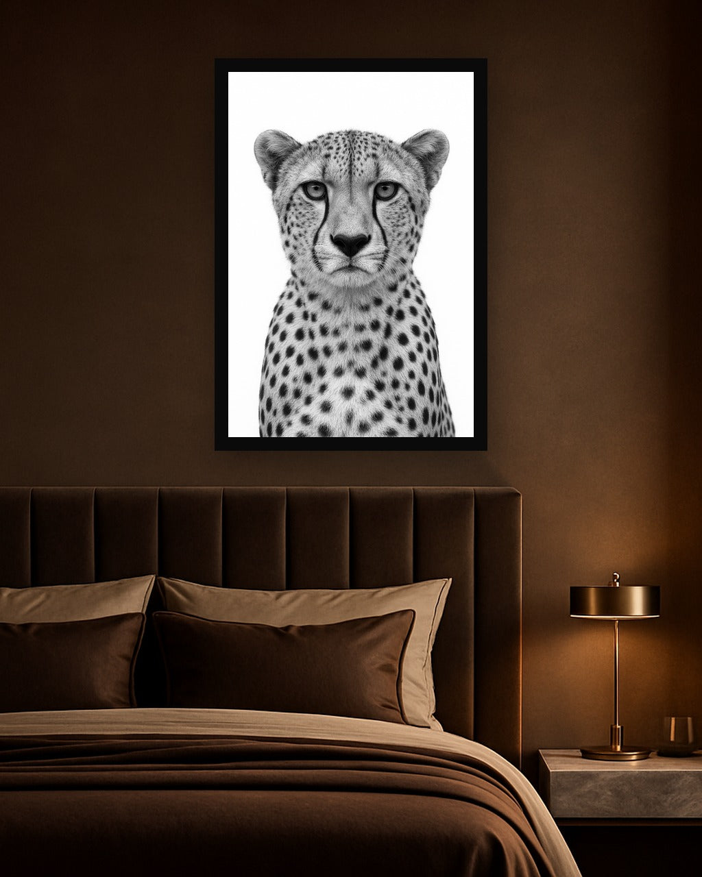 Tearline Grace interieur mockup met zwarte lijst