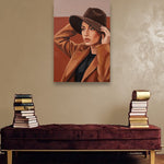 Terracotta Gaze sfeerbeeld zonder lijst in moderne luxe interieur