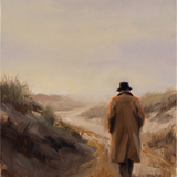 The Long Walk - eenzame wandelaar in de duinen, Wandkraft