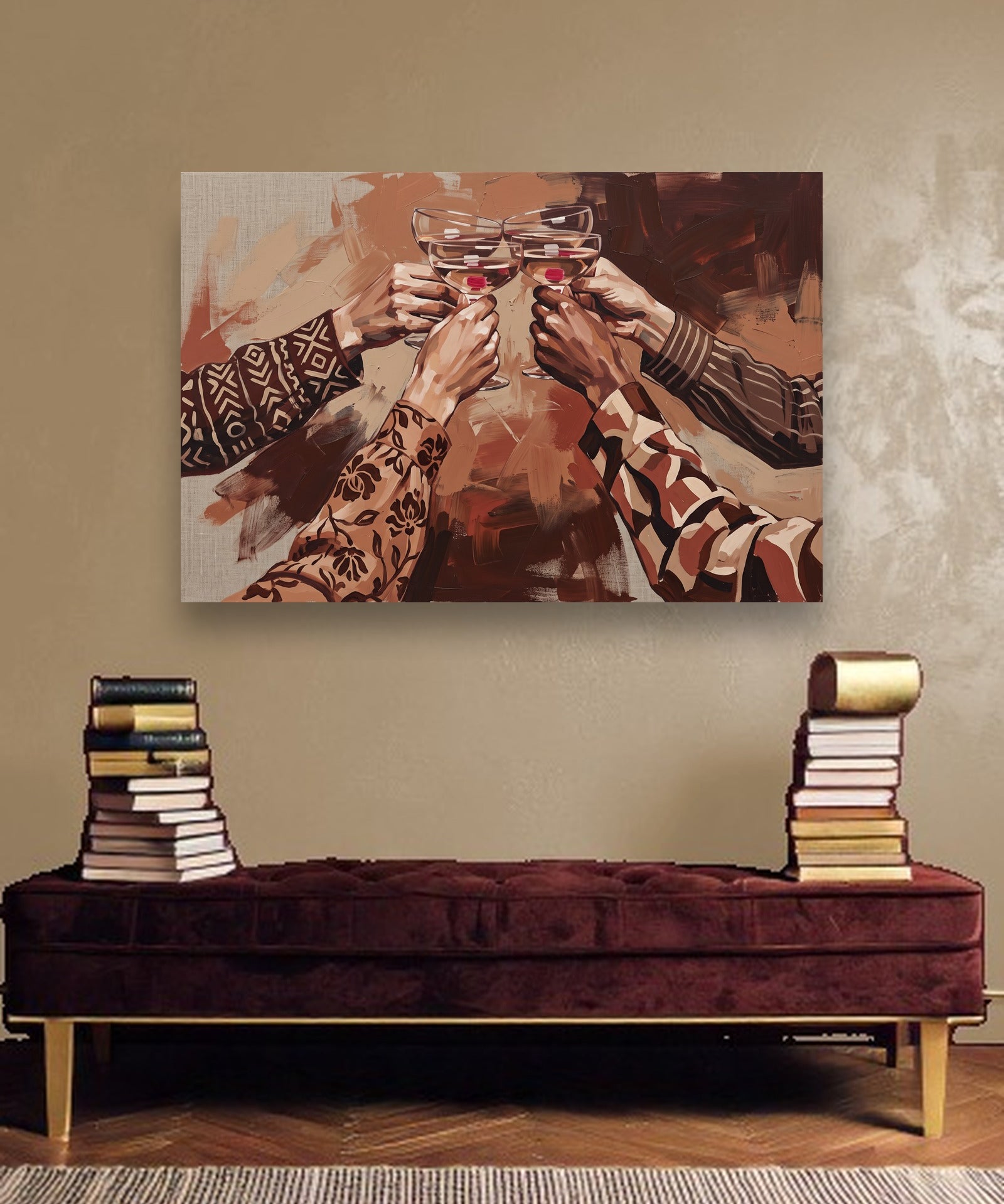 The Toast sfeerbeeld zonder lijst in moderne luxe interieur
