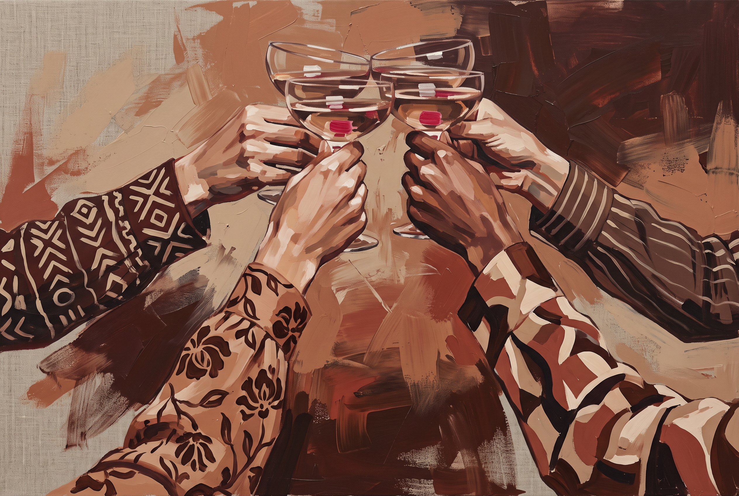 The Toast - handen heffen een glas, Wandkraft