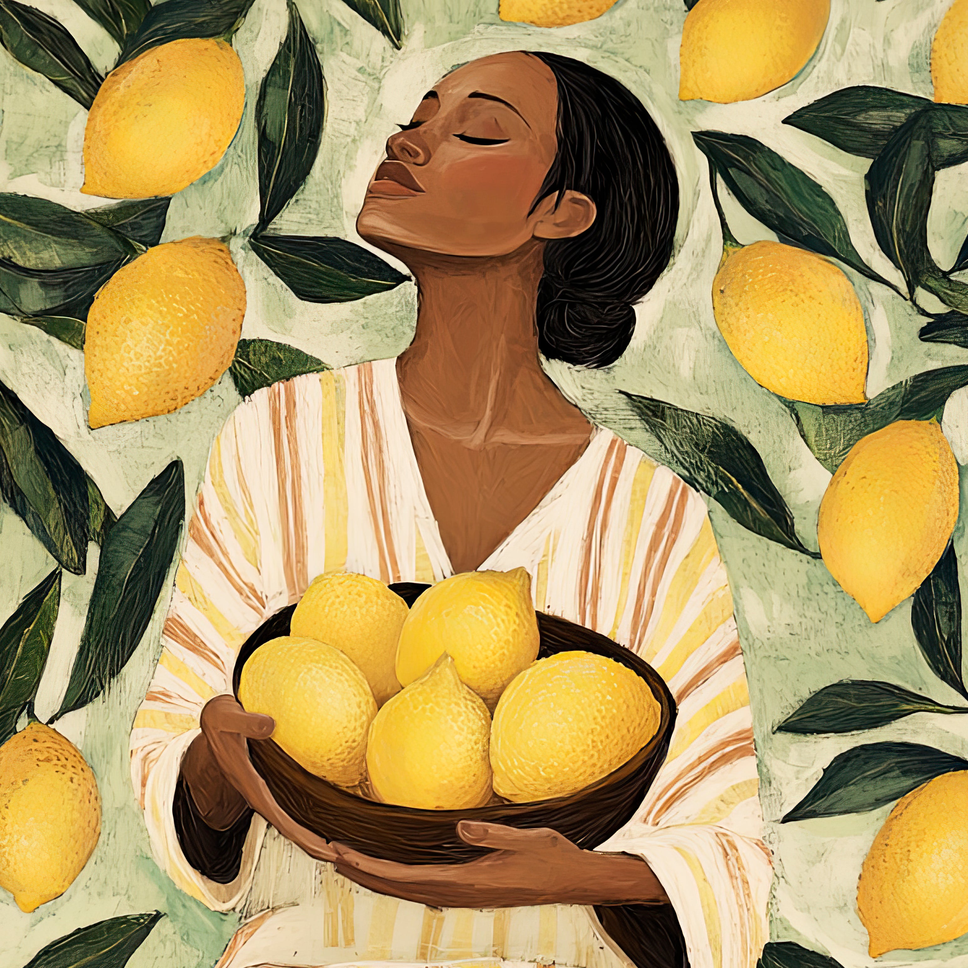 Citrus Serenity Walldecoration Wandkraft
