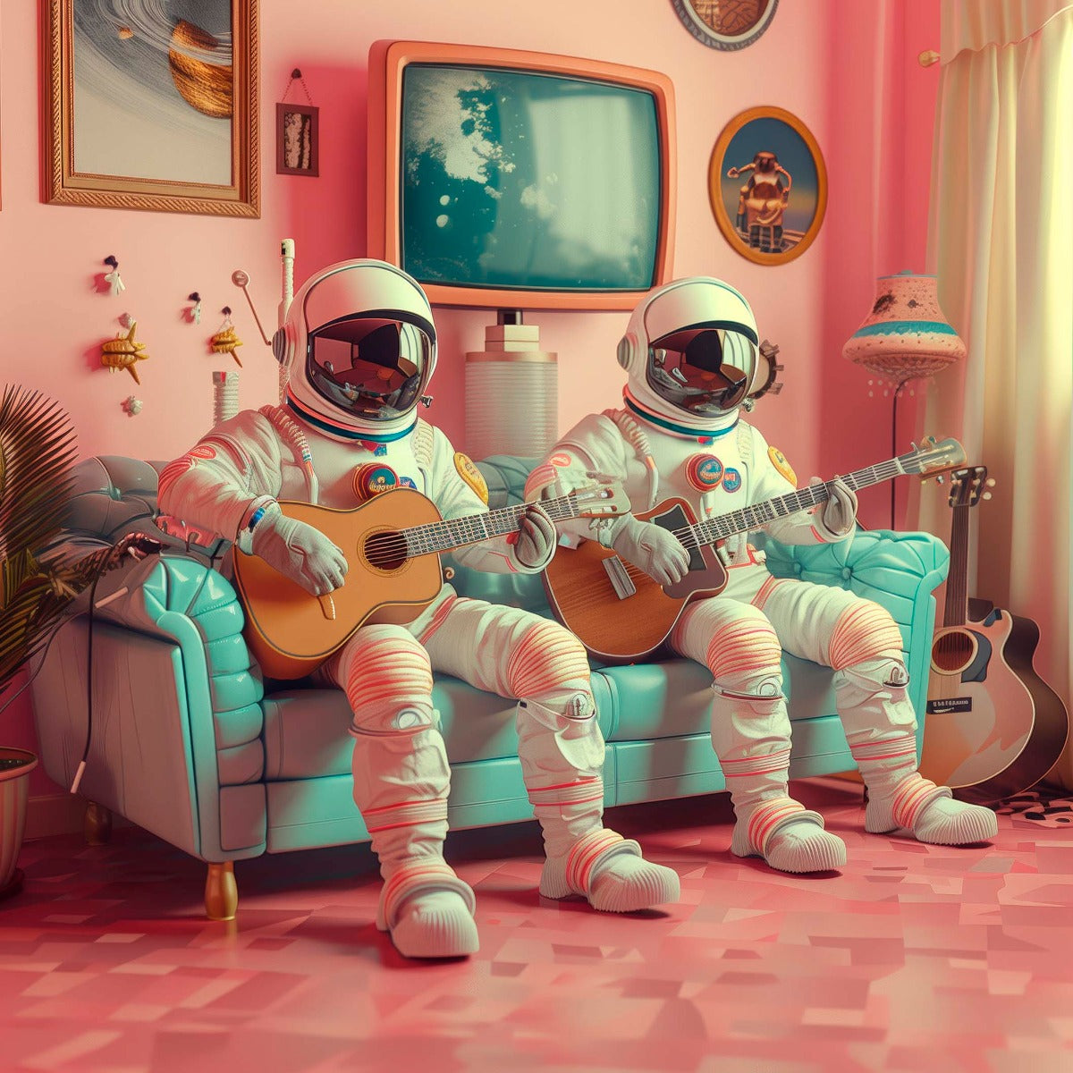 Interstellar Strummers Walldecoration Wandkraft 74x74 cm