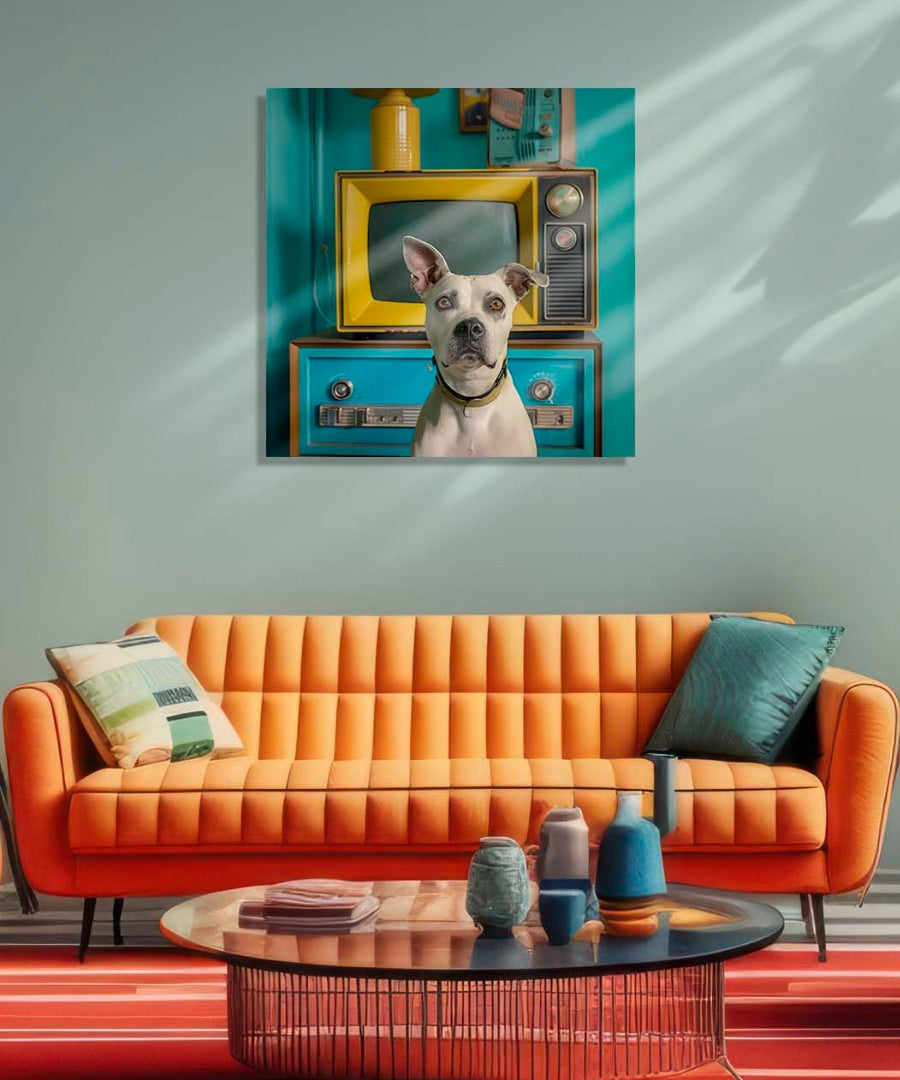 Retro TV Pup Walldecoration Wandkraft