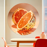 Orange Party Walldecoration Wandkraft