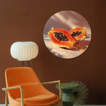 Discoball Papaya Walldecoration Wandkraft