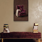 Velvet Repose ambiance avec cadre caisse noir dans un intérieur de luxe moderne