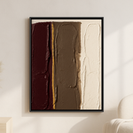 Velvet Silence van Wandkraft op canvas in zwarte baklijst, in een licht Scandinavisch interieur.