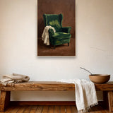 Verdant Repose ambiance avec cadre en bois clair dans un intérieur champêtre