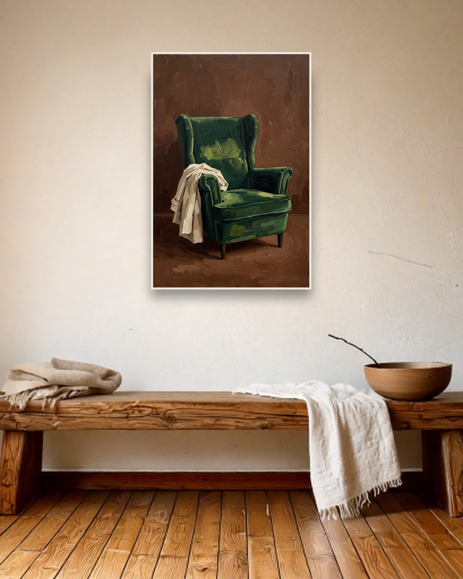 Verdant Repose sfeerbeeld met witte baklijst