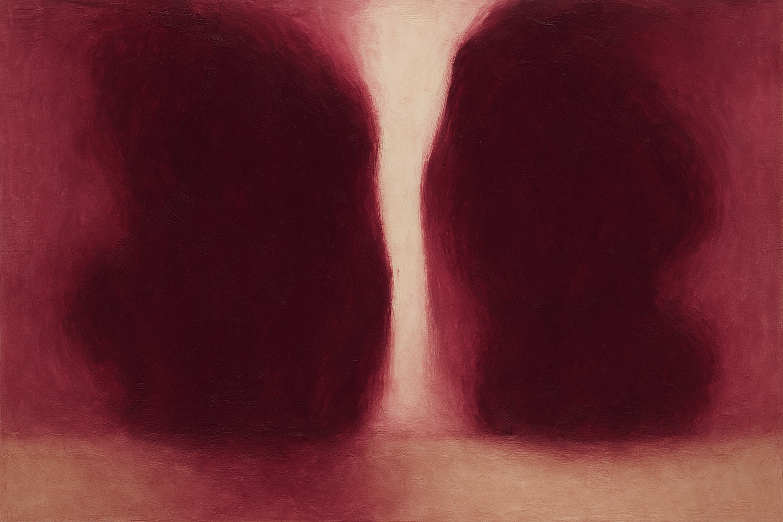 Wine Shadow - abstract bordeauxrood kunstwerk wanddecoratie